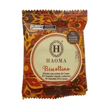 Biscottino Haoma Chocolate Zero Açucar 21g