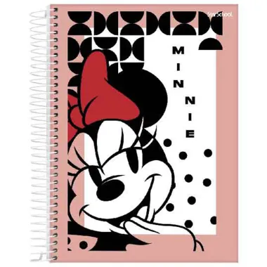 Caderno Espiral Universitário Starschool Minnie 80 Folhas Capa Sortida 1 Unidade