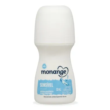 Desodorante Monange Roll-On Sem Perfume Sensível 50ml