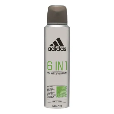 Desodorante Adidas 6 IN 1 Aerosol Masculino Sem Silicone 72h Masculino 150ml