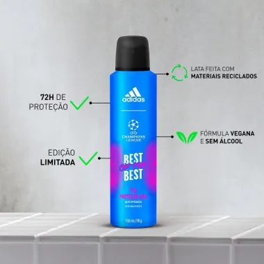 Desodorante Adidas Masculino Aerossol UEFA 150ml