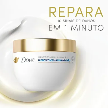 Dove Máscara Capilar 10 em 1 Reconstrução e Aminoácido 270g