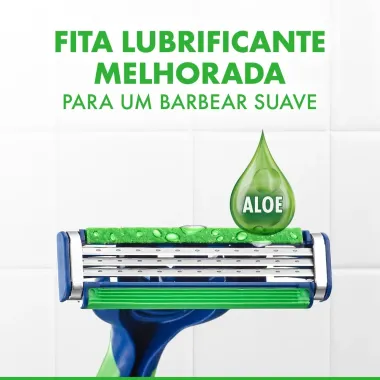 Aparelho de Barbear Gillette Prestobarba3 Sensitive Descart&aacute;vel com 4 Unidades