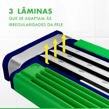 Aparelho de Barbear Gillette Prestobarba3 Sensitive Descart&aacute;vel com 4 Unidades