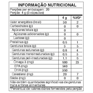 &Ocirc;mega 3 1000mg Mi&oacute; 60 C&aacute;psulas