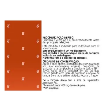 &Ocirc;mega 3 1000mg Mi&oacute; 60 C&aacute;psulas