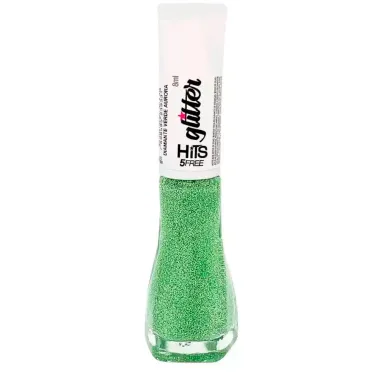 Esmalte Diamante Verde Aurora - Glitter Refletivo Hits - FREE_1