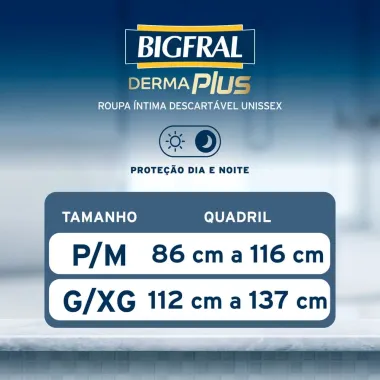 Derma Plus Roupa Íntima Bigfral G/XG 24