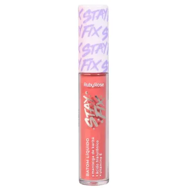 Batom Líquido Roby Rose Stay Fix Matte Cs50 Rana 3,2ml_1