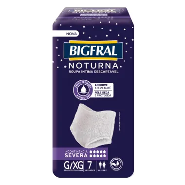 Roupa Íntima Bigfral Noturna G/XG 7 Unidades 1