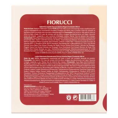 Sabonete Líquido Fiorucci Ameixa Negra 200ml e Loção Hidratante Fiorucci Ameixa Negra 200ml