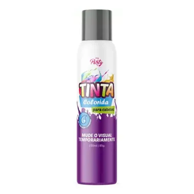 Tinta Colorida Temporária para Cabelos My Party Prata 150ml