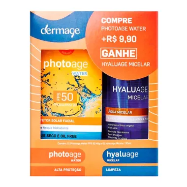Kit Dermage Photoage Water FPS 50 40g Pack