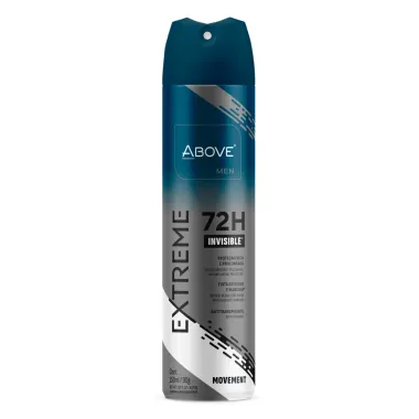 Desodorante Above Men Extreme Invisible Movement Aerossol Antitranspirante 72h 150ml