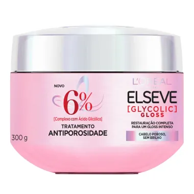 Creme de Tratamento Elseve Glycolic Gloss L'oréal Paris Antiporosidade 300g