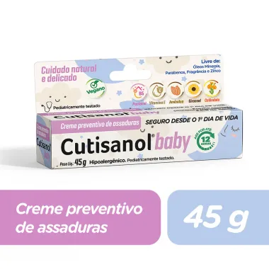 Cutisanol Baby Creme Preventivo de Assaduras Vegano 45g