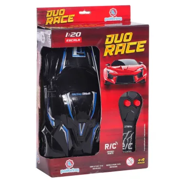 Carrinho com Controle Remoto Polibrinq Duo Race 4+ Anos Cores Sortidas 1 Unidade