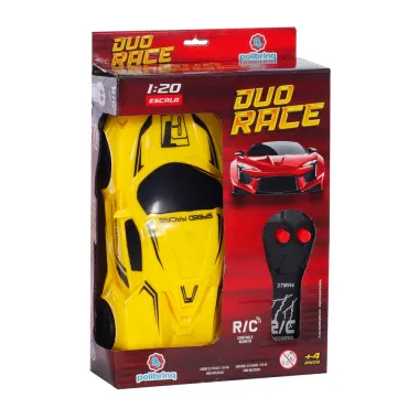 Carrinho com Controle Remoto Polibrinq Duo Race_3