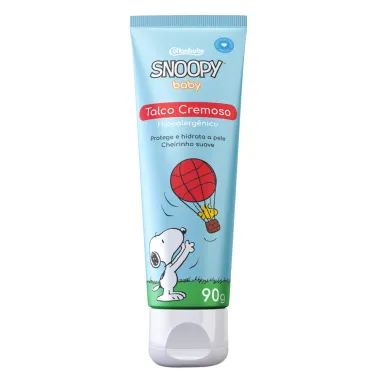 Talco Cremoso Cottonbaby Snoopy Baby Cheirinho Suave 90g