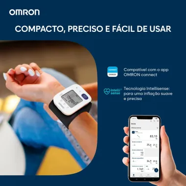 Aparelho de Press&atilde;o Omron Autom&aacute;tico Pulso HEM 6181 com 1 Unidade