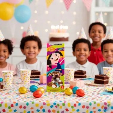 Ovinhos de Chocolate ao Leite Montev&eacute;rgine O Show da Luna Sabor Brigadeiro e Leite 85g