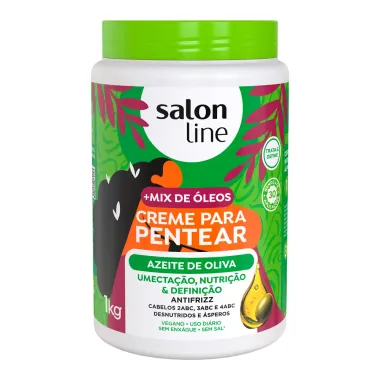 Creme para Pentear Salon Line Azeite de Oliva 1Kg