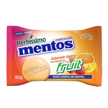 Sabonete em Barra Vegetal Herbíssimo Mentos Fruit 80g