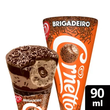 Sorvete Cornetto Kibon Brigadeiro 65g