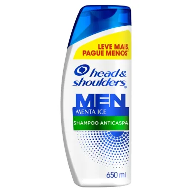 Shampoo Anticaspa Head & Shoulders Menta Ice Leve Mais por Menos 650ml