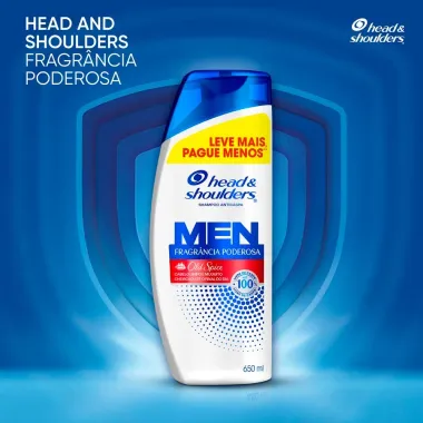Shampoo Head & Shoulders Anticaspa Fragr&acirc;ncia Poderosa Old Spice 650ml