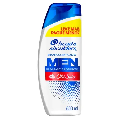 Shampoo Head & Shoulders Anticaspa Fragr&acirc;ncia Poderosa Old Spice 650ml