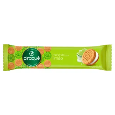 Biscoito Recheio Limão Piraquê Pacote 76g_1