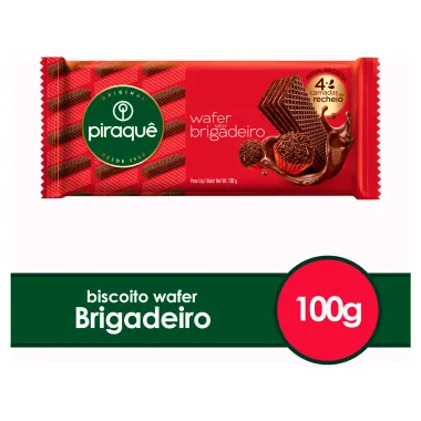 Biscoito Wafer Piraquê Sabor Brigadeiro 100g_2