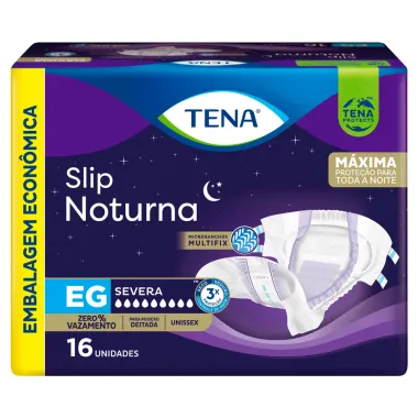 Fralda Geriátrica Tena Slip Noturno EG 16 Unidades Frente