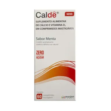 Caldê Sabor Menta com 60 Comprimidos Mastigáveis