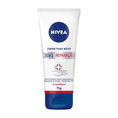 Creme para M&atilde;os Nivea 3 em 1 Repara&ccedil;&atilde;o 75g