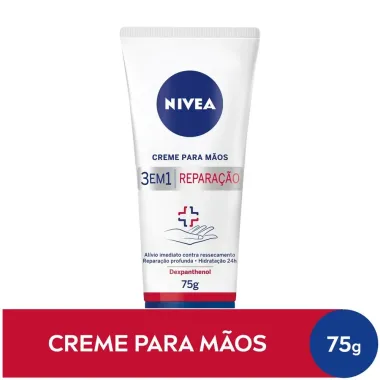 Creme para M&atilde;os Nivea 3 em 1 Repara&ccedil;&atilde;o 75g