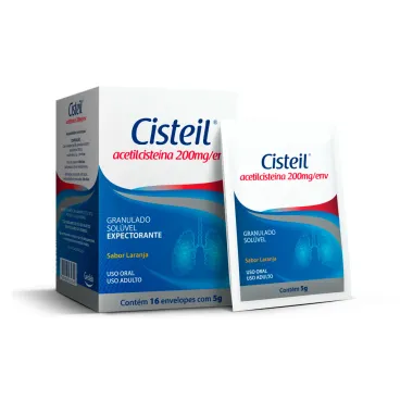 Cisteil 200mg Granulado Envelopes com 16 Unidades de 5g cada