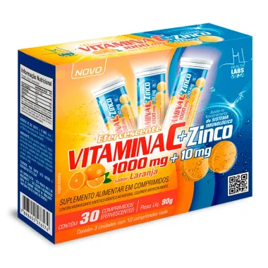 Vitamin C Efervescente Health Labs 30 Comprimidos