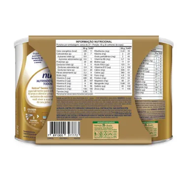 Nutren Senior Sem Sabor Suplemento Alimentar 2 Latas 740g Ganhe 30% de Desconto na Segunda Unidade