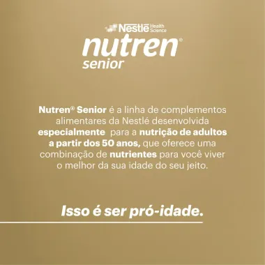 Nutren Senior Sem Sabor Suplemento Alimentar 2 Latas 740g Ganhe 30% de Desconto na Segunda Unidade