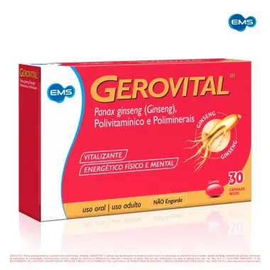 Gerovital com 30 C&aacute;psulas