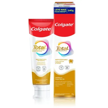 Creme Dental Colgate Total Prevenção Ativa Anti Tártaro 140g