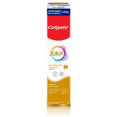 Creme Dental Colgate Total Prevenção Ativa Anti Tártaro 140g