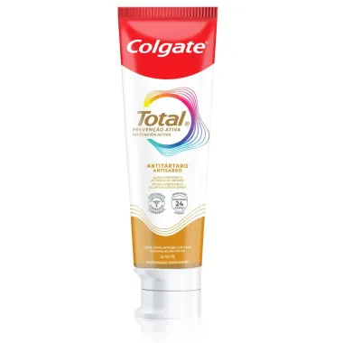 Creme Dental Colgate Total Preven&ccedil;&atilde;o Ativa Anti T&aacute;rtaro 140g