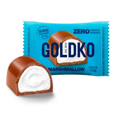 Bombom GoldKo Marshmallow Zero Adi&ccedil;&atilde;o de A&ccedil;&uacute;cares 11,5g