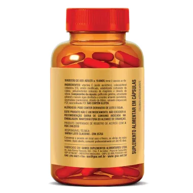 Vitamina D3 2.000UI + Vitamina C 1g Health Labs 90 C&aacute;psulas