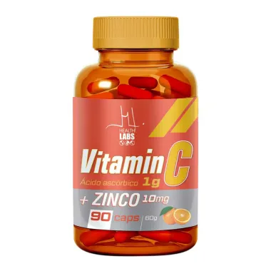 Vitamin C + Zinco  Health Labs 90 Cápsulas