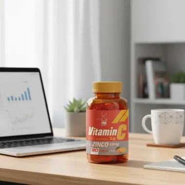 Vitamin C + Zinco  Health Labs 90 Cápsulas