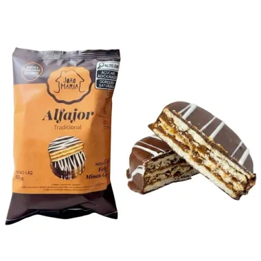 Alfajor Jo&atilde;o e Maria Tradicional 65g